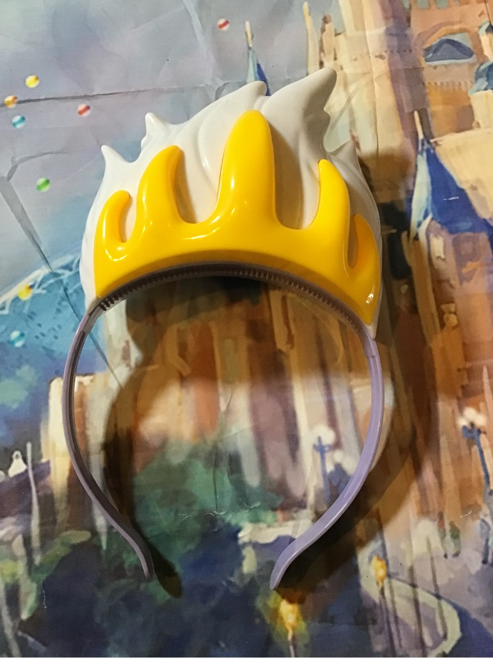 Disney parks Ursula hair headband one size needs batteries